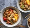 Chicken and tomato fried rice

