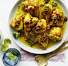
Alison Roman's Turmeric-rubbed chicken with spicy fried shallots.