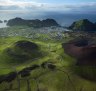 火山口，Vestmannaeyjar。