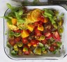 Heirloom tomato and bread salad.