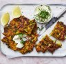 Winter vegetable pancakes.