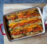 Potato and pumpkin vegetable tian.
