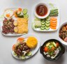 Assorted dishes at Tasty Cambodian in Springvale.