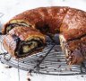 Babka baked in a bundt tin.