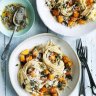 Adam Liaw's spaghetti with pumpkin, thyme and brown butter.