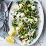 Danielle Alvarez's farro and spring vegetable salad with dill, feta and lemon recipe.