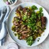 This lamb leg can also be roasted in the oven if the weather is too cold for a barbecue.