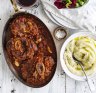 Braised veal osso bucco with potato puree. Just add a green salad and glass of red.