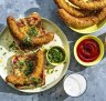 Crumbed sausage meets parmigiana.