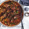 Adam Liaw's chicken and sausage cassoulet.