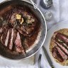 Adam Liaw's steak diane.