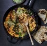 Laksa butter eggs with coconut chilli sambal.  