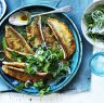 Neil Perry's pan-fried whiting with burnt butter and herb salad.