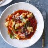 Potato gnocchi with simple tomato sauce.