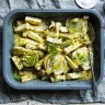 Roasted celeriac, parsnip and fennel with cream, parmesan and anise.