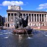 Victoria Square featuring the fountain nicknamed 'The Floozie In the Jacuzzi'.