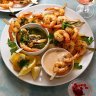 Barbecue prawns with two brilliant sauces by RecipeTin Eats.