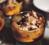 Affogato with homemade chocolate amaretti biscuits.