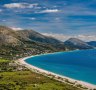 The villages of Qazim Pali and Piqeras near Saranda (Sarande) on the  Albanian Riviera.