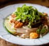 Bouillabaisse bolognese with handmade Northern-style noodles.