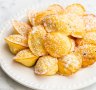 Mini passionfruit madeleines.