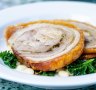 Stand-out dish: Porchetta with kale and white beans. 