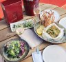 Lobster spaghetti in a paper parcel at Arbory Afloat, Melbourne.
For Dani Valent story Good Food x Sunday Life, Nov 1, 2020.