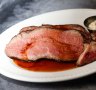 Go-to dish: Prime rib roast, English cut, rare.