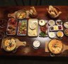 Kofte Grill bar in Mentone. DISHES PICTURED are THE SULTAN'S BREAKFAST (only available on weekends). M MAG - THE SERVE. THE AGE. PICTURE : PENNY STEPHENS. SATURDAY 6TH AUGUST 2022