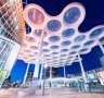 2F2AT85 UTRECHT, NETHERLANDS - FEBRUARY 28, 2020: Utrecht Centraal Railway Station from Station Square with Hoog Catharijne shopping mall at twilight. SatFeb11OneOnly


Photo: Alamy