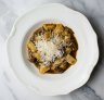 Potato gnocchi with oxtail ragu and parmesan.