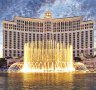 The Bellagio Hotel's fountains burst into a choreographed show every day.