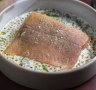 Mountain trout in cream with dill, mountain pepper and trout roe.