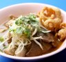 The beef boat noodles with egg noodles served at  Soi 38.