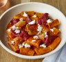 Go-to dish: Rigatoni with fermented chilli, piquillo peppers, black lime and marinated goat's cheese.