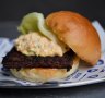 Luxurious: Blood sausage and devilled egg breakfast bun.
