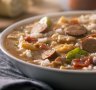 Gumbo is a rich, soupy stew.