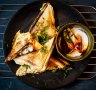 Katrina Meynink's made-from-scratch ma po tofu jaffles.