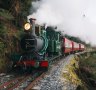 The West Coast Wilderness Railway steams ahead. 