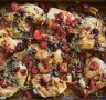 Make the most of leftover sourdough with this baked chicken dinner.