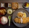 Deep-fried pork loin set.