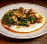 Beef manti with sumac, mint and yoghurt.