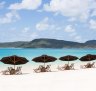 All you could wish for: Whitehaven Beach's powder-soft silica sand and clear blue sea.