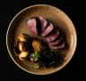 Wagyu sirloin has been marinated in miso 
