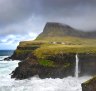 The small village Gasadalur and the Mulafossur waterfall.