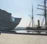 Pictured: Scotland's premier design museum alongside the most famous ship ever built on Tayside: Robert Falcon Scott's Discovery.