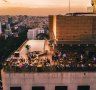 Hotel des Arts' popular rooftop bar.