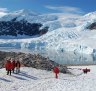 Ponant passengers exploring Antarctica.
