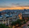 A sunset view of Barcelona, one of the world's most vibrant and avant-garde cities.