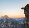Kids watch as man sits on terrifying Yosemite ledge for Instagram stunt